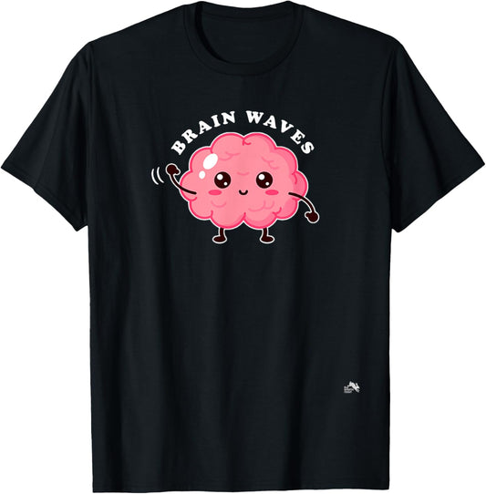 Brain Waves - Neurology Surgical Technologist - Scrub Tech T-Shirt - T-Shirt | Black