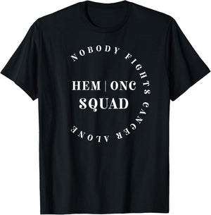 Oncology Hematology Nurse Squad Pediatric Hem/Onc Doctor T-Shirt - T-Shirt | Black