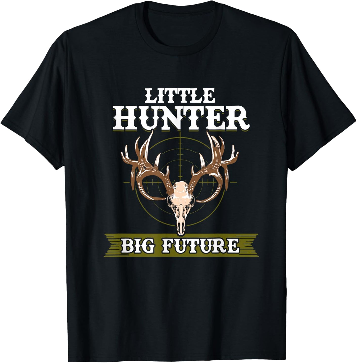 Kids Hunting Little Deer Hunter T Shirt Gift T-Shirt - T-Shirt | Black