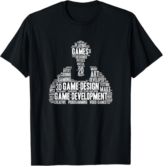 Game Designer Video Game Development T-Shirt - T-Shirt | Black