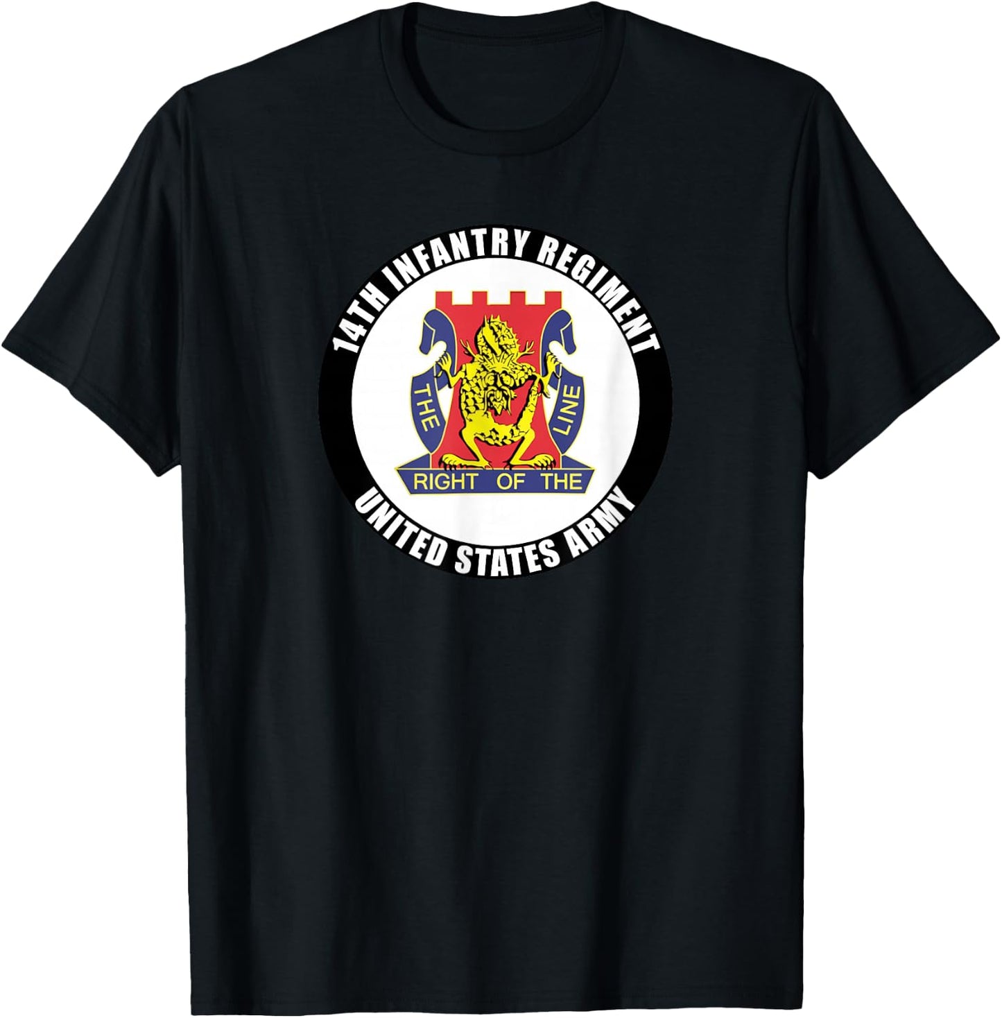 14th Infantry Regiment United States Army Veteran Military T-Shirt - T-Shirt | Black