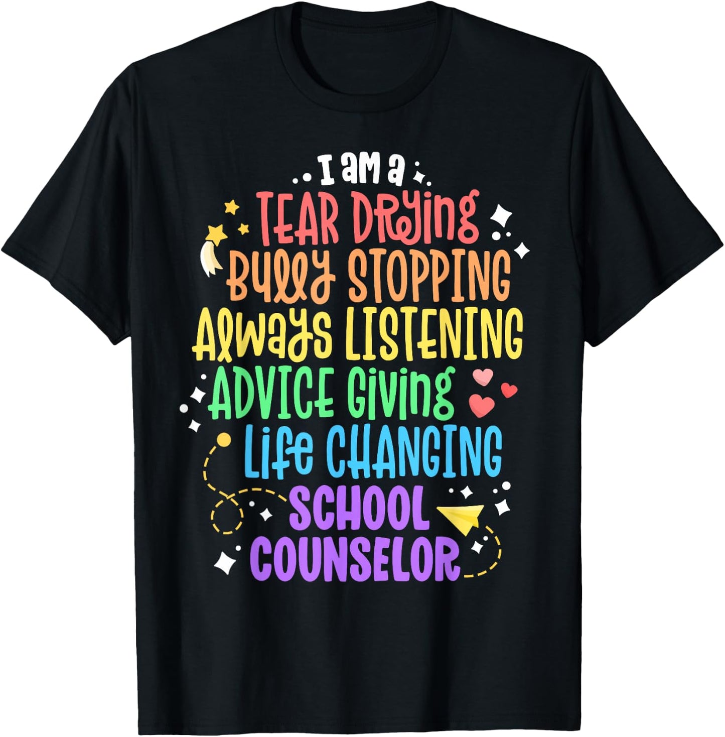Life Changing School Counselor Appreciation Psychologist T-Shirt - T-Shirt | Black