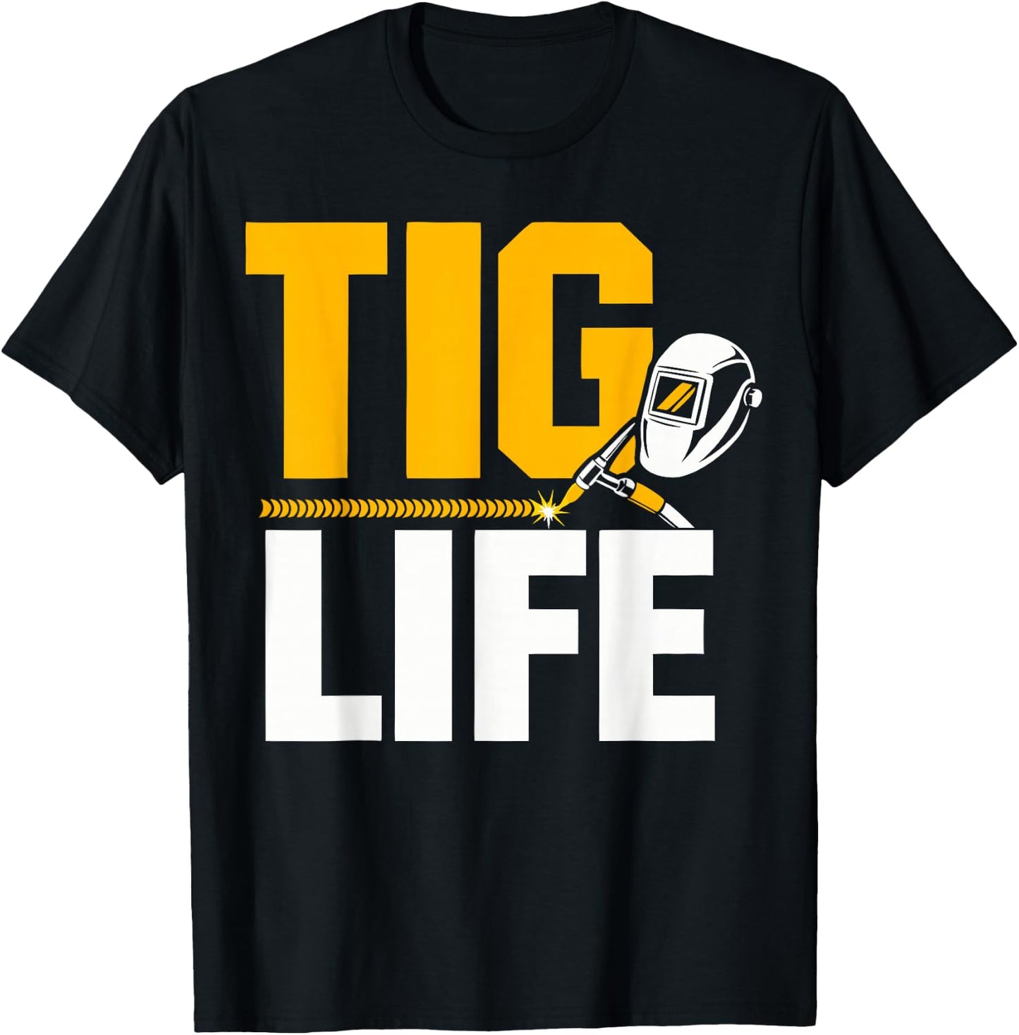 Pipeline Welder Tig Life Crew Welding T-Shirt - T-Shirt | Black
