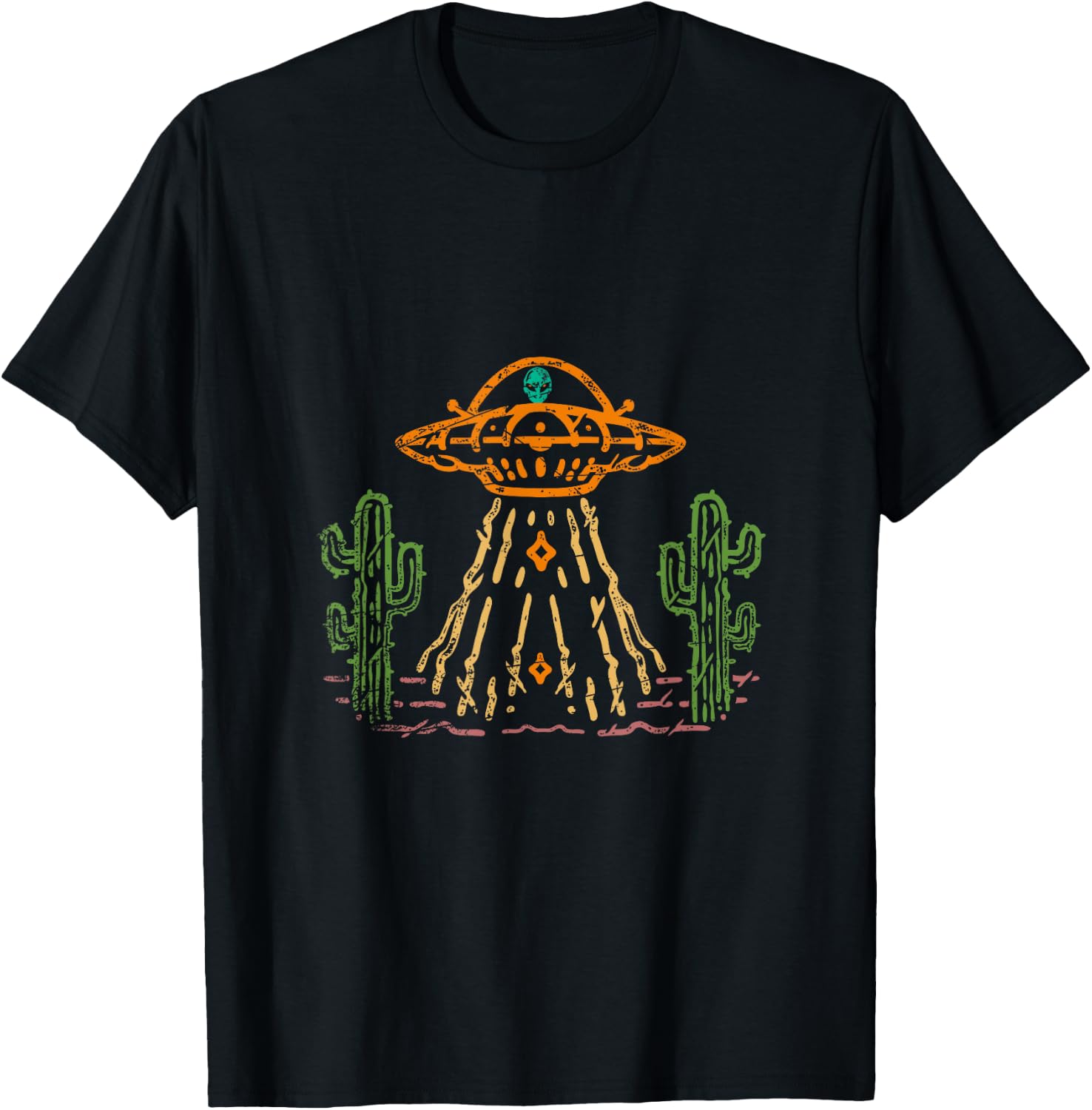 UFO Alien T-Shirt - T-Shirt | Black