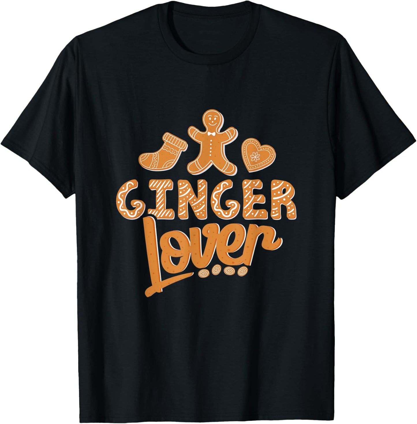 Gingerbread Lover Christmas Baking Baker Holiday T-Shirt - T-Shirt | Black