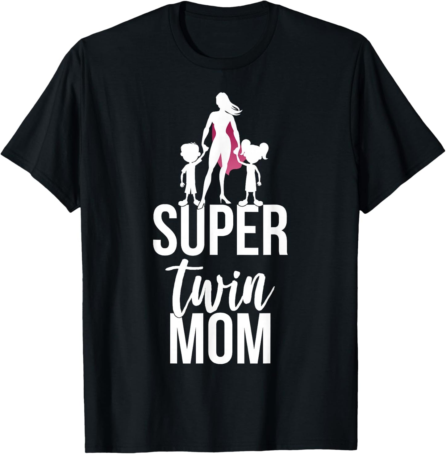 Super Twin Mom T-Shirt - T-Shirt | Black