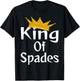 King Of Spades Card Game Player Winner Champion Crown T-Shirt - T-Shirt | Black