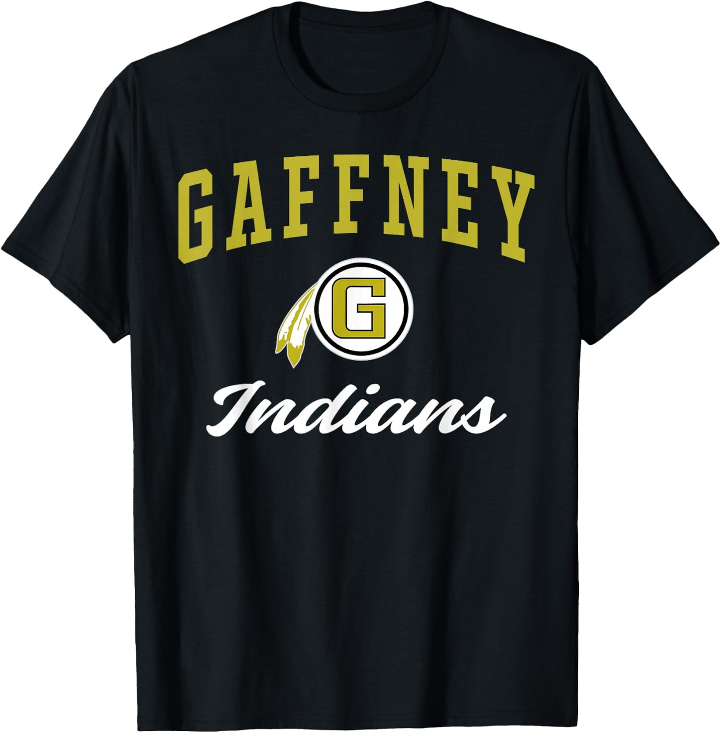 Gaffney High School Indians C3 T-Shirt - T-Shirt | Black