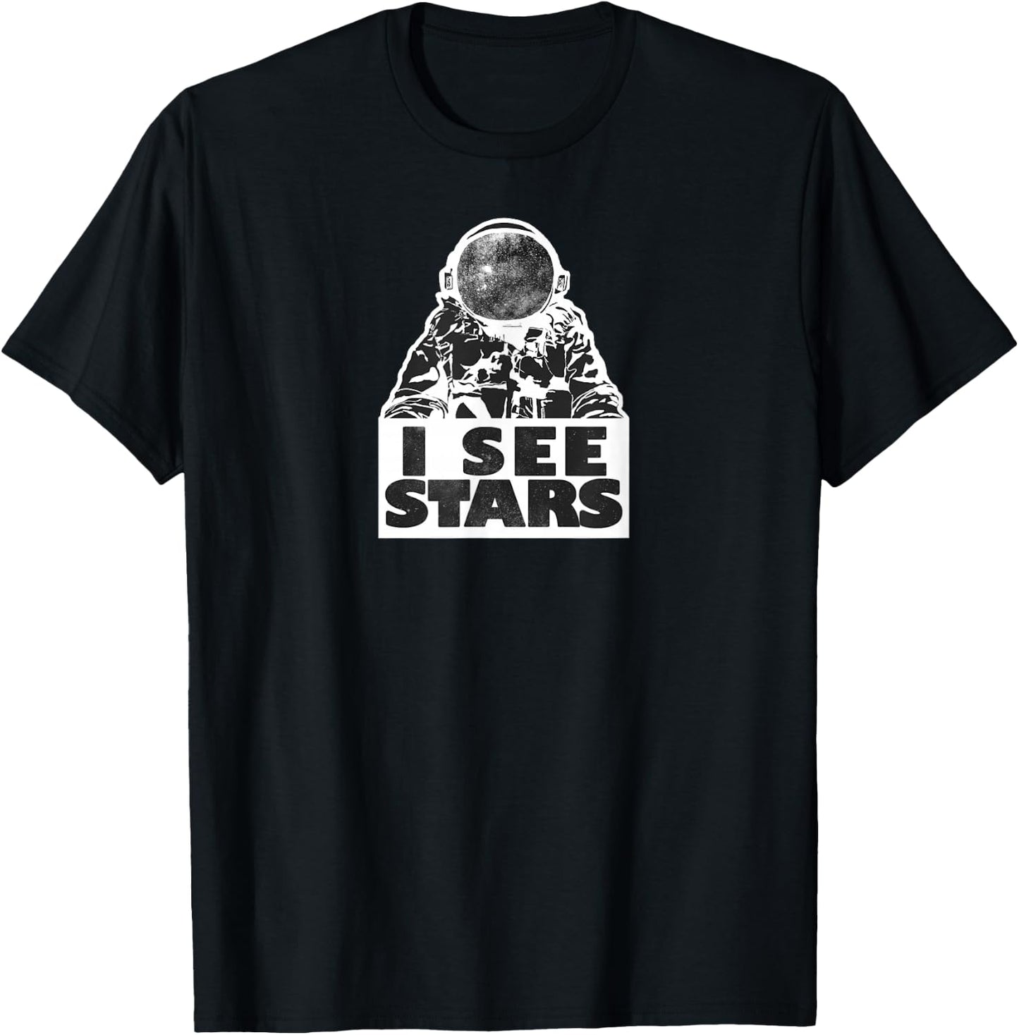 I See Stars Astronaut T-Shirt - T-Shirt | Black