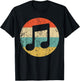 Musician Retro Musical Notes T-Shirt - T-Shirt | Black