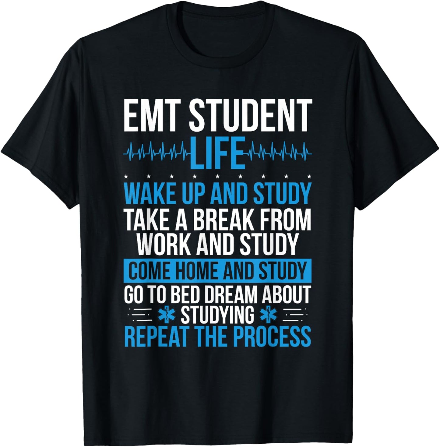 EMT Student Accessoires EMT School Essentials EMS Week T-Shirt - T-Shirt | Black