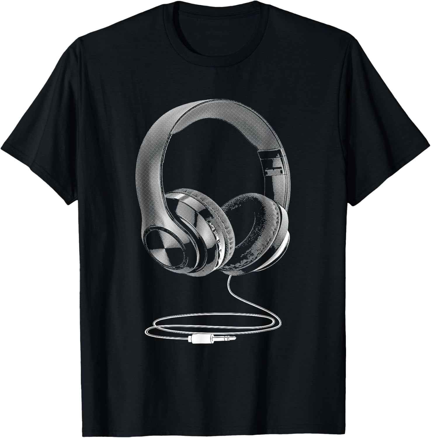 Cool Headphones Design Women DJ Music Artist Lover T-Shirt - T-Shirt | Black
