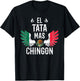 El Tata Mas Chingon Spanish Dad Mexican Flag Eagle T-Shirt - T-Shirt | Black