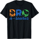 Brothersaurus T Rex Dinosaur Bro Saurus Family Matching T-Shirt - T-Shirt | Black