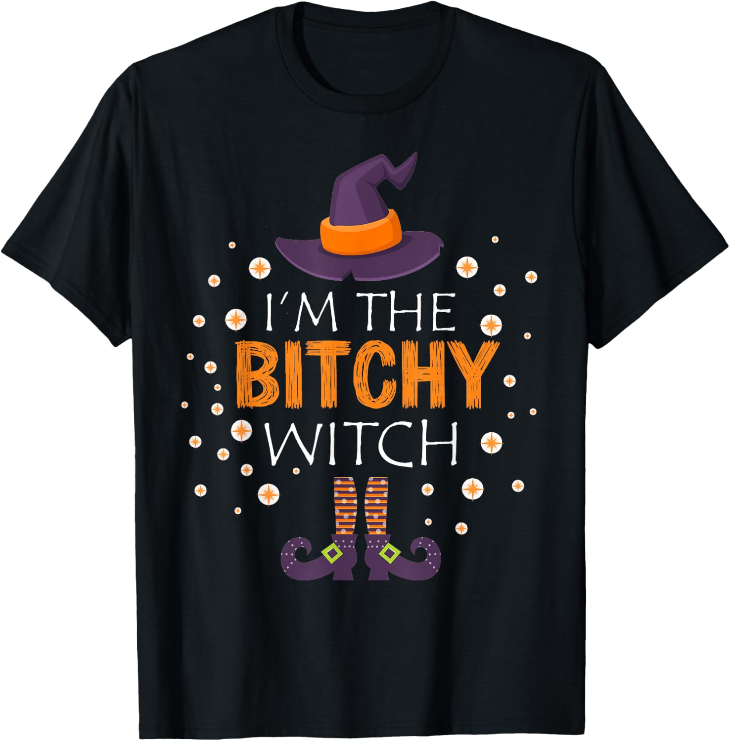 I'm The Bitchy Witch Matching family group halloween T-Shirt - T-Shirt | Black