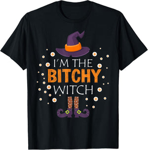 I'm The Bitchy Witch Matching family group halloween T-Shirt - T-Shirt | Black