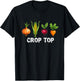 Farming Vegetable Crop Top T-Shirt - T-Shirt | Black