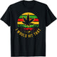 Vintage Weed Leaf I Would Hit That Rasta T Shirt T-Shirt - T-Shirt | Black
