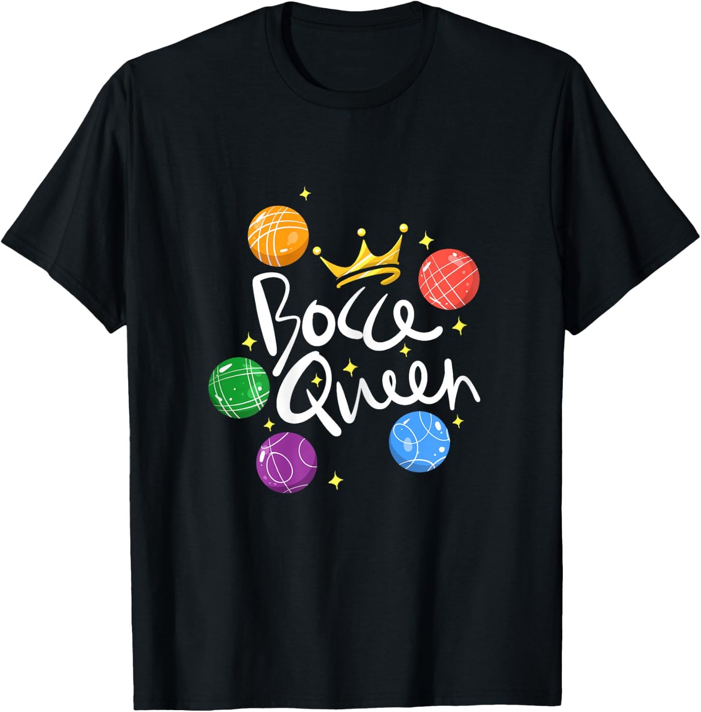 Bocce Ball Bocce Queen T-Shirt - T-Shirt | Black