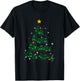 Music Note Tree Christmas Tree Gift T-Shirt - T-Shirt | Black