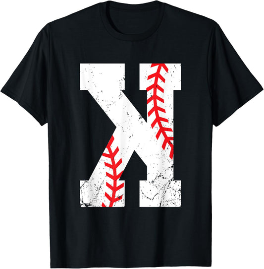 Baseball Softball Shirt Strikeout Pitcher K Coach Sports T-Shirt - T-Shirt | Black