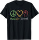 Peace Love Juneteenth African American Pride T-Shirt - T-Shirt | Black