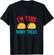 I'm This Many Tacos Mexican Fiesta 2nd Birthday Second Bday T-Shirt - T-Shirt | Black