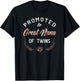 Great Nana of Twins Pregnancy Announcement T-Shirt - T-Shirt | Black