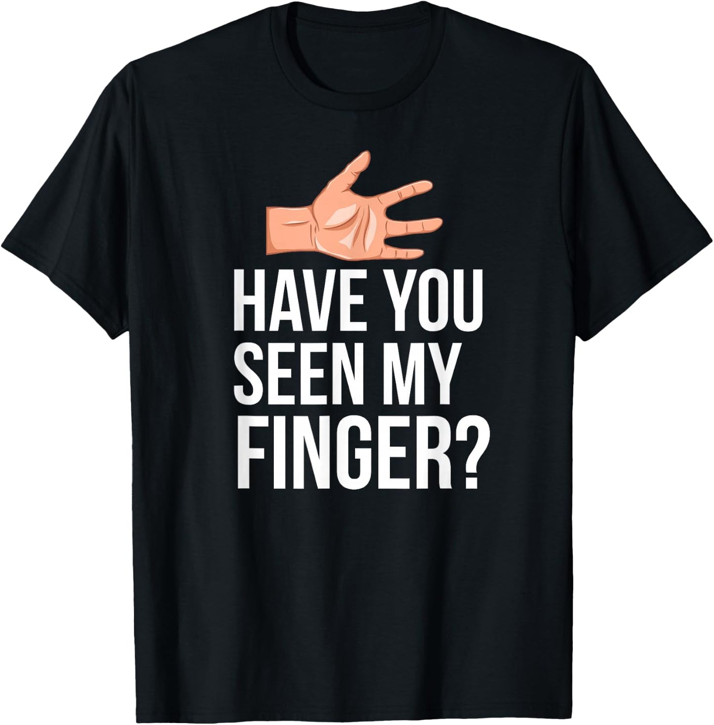 Missing Finger Prosthetic Amputation Recovery T-Shirt - T-Shirt | Black