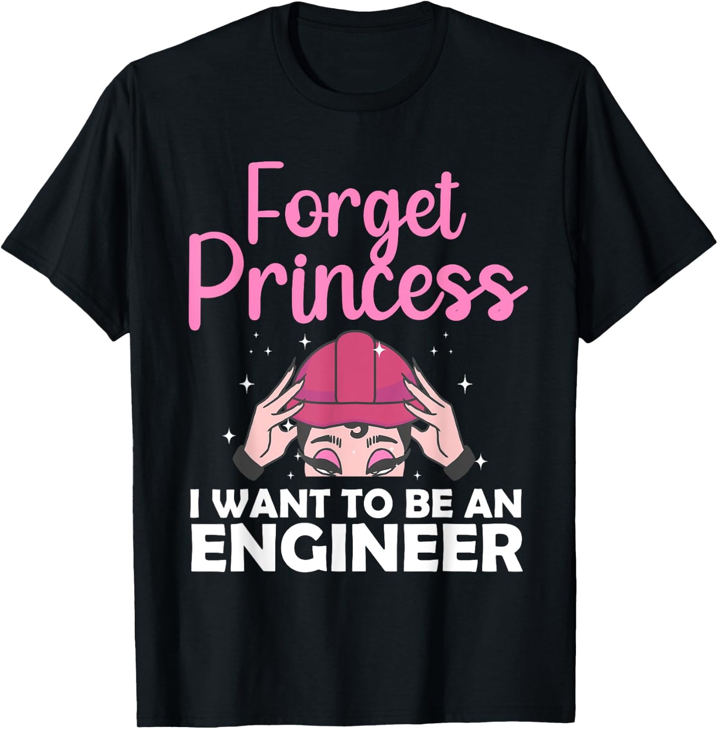 Funny Engineer Design Girls Women Kids Engineering Lovers T-Shirt - T-Shirt | Black