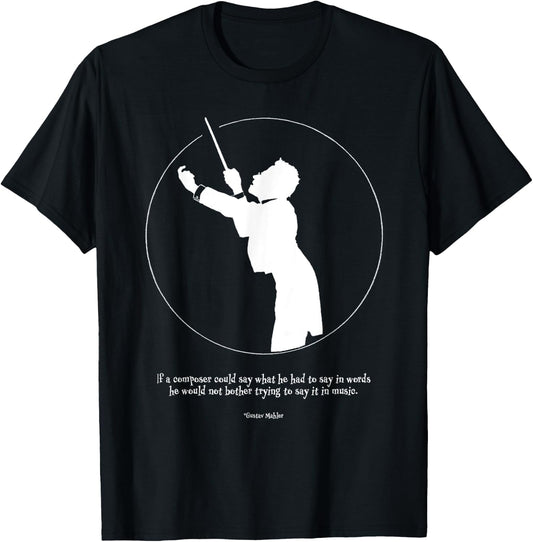 Gustav Mahler Conductor Composer Musician Gift T-Shirt - T-Shirt | Black