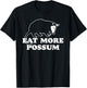 Eat More Possum! Funny Country Hillbilly Vintage Animal 80s T-Shirt - T-Shirt | Black