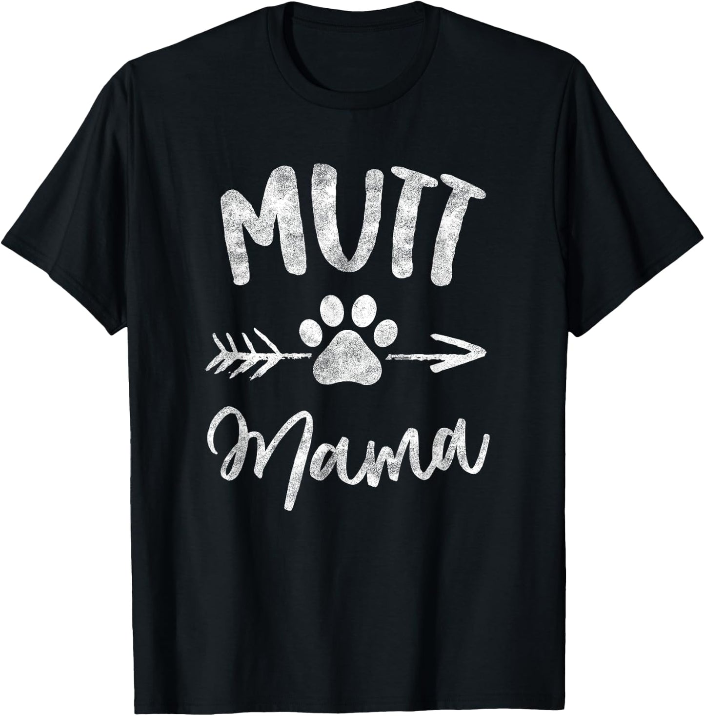 Mutt Mama Shirt Mutt Lover Owner Gifts Dog Mom Men Women Girls Kids T-Shirt - T-Shirt | Black