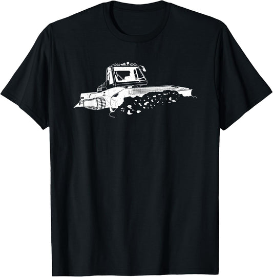 Snow Caterpillar Vehicle Profession Snow Caterpillar Winter Sports T-Shirt - T-Shirt | Black