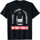 I Came I Saw I Stamped Mobile Notary Public Funny Notary T-Shirt - T-Shirt | Black