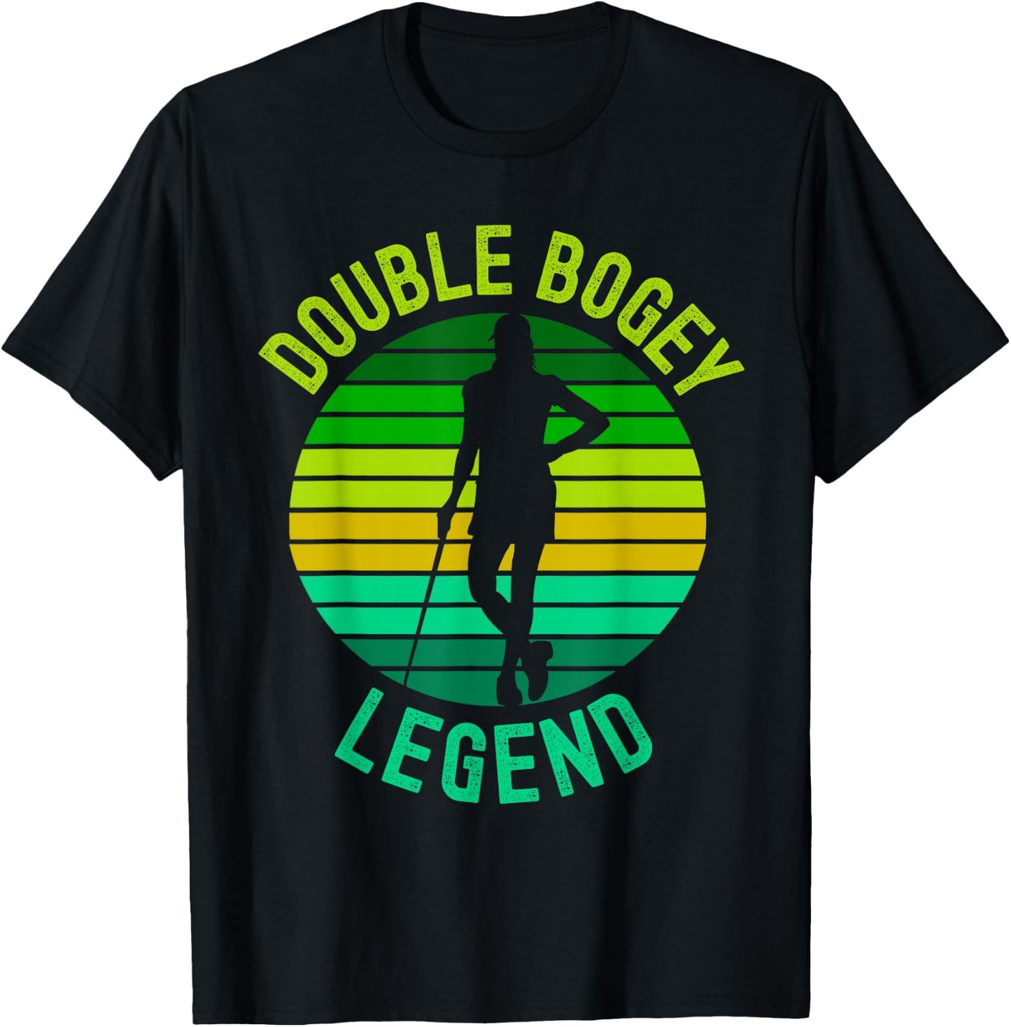 Double Bogey Legend Golf Lover Funny Golf Humor T-Shirt - T-Shirt | Black