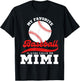 My Favorite Baseball Player Calls Me Mimi Cute Mimi Baseball T-Shirt - T-Shirt | Black