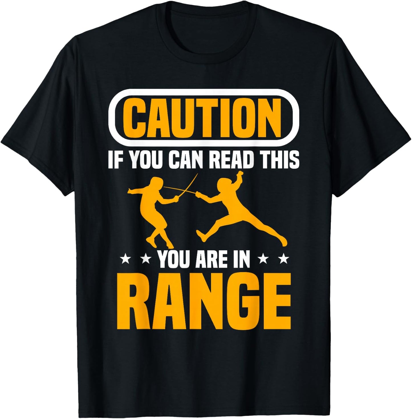 Fencing Combat Sport Foil Epee Sabre Fence Sword Fencer T-Shirt - T-Shirt | Black