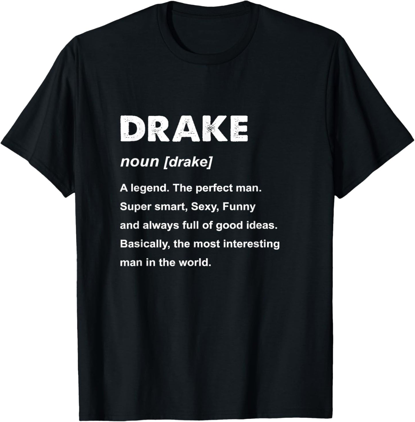 Drake Name T-Shirt - T-Shirt | Black