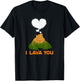 Funny Quote - I Lava You T-Shirt - T-Shirt | Black