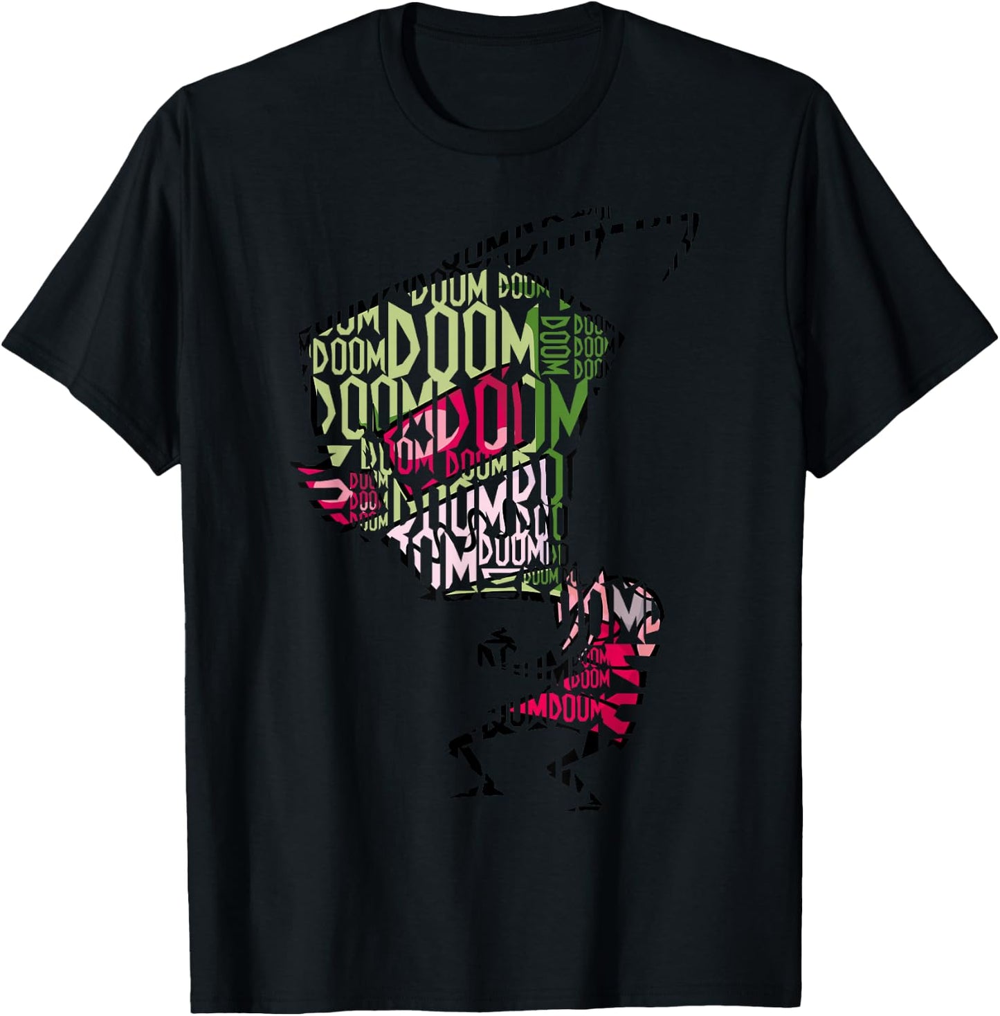 Invader Zim Doom Text Fill T-Shirt - T-Shirt | Black
