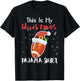 This is My Christmas Football Pyjamas Boys and Adults Gift T-Shirt - T-Shirt | Black