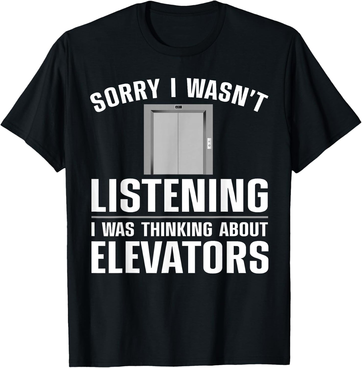 Cool Elevator Art Men Women Inspector Mechanic Maintenance T-Shirt - T-Shirt | Black