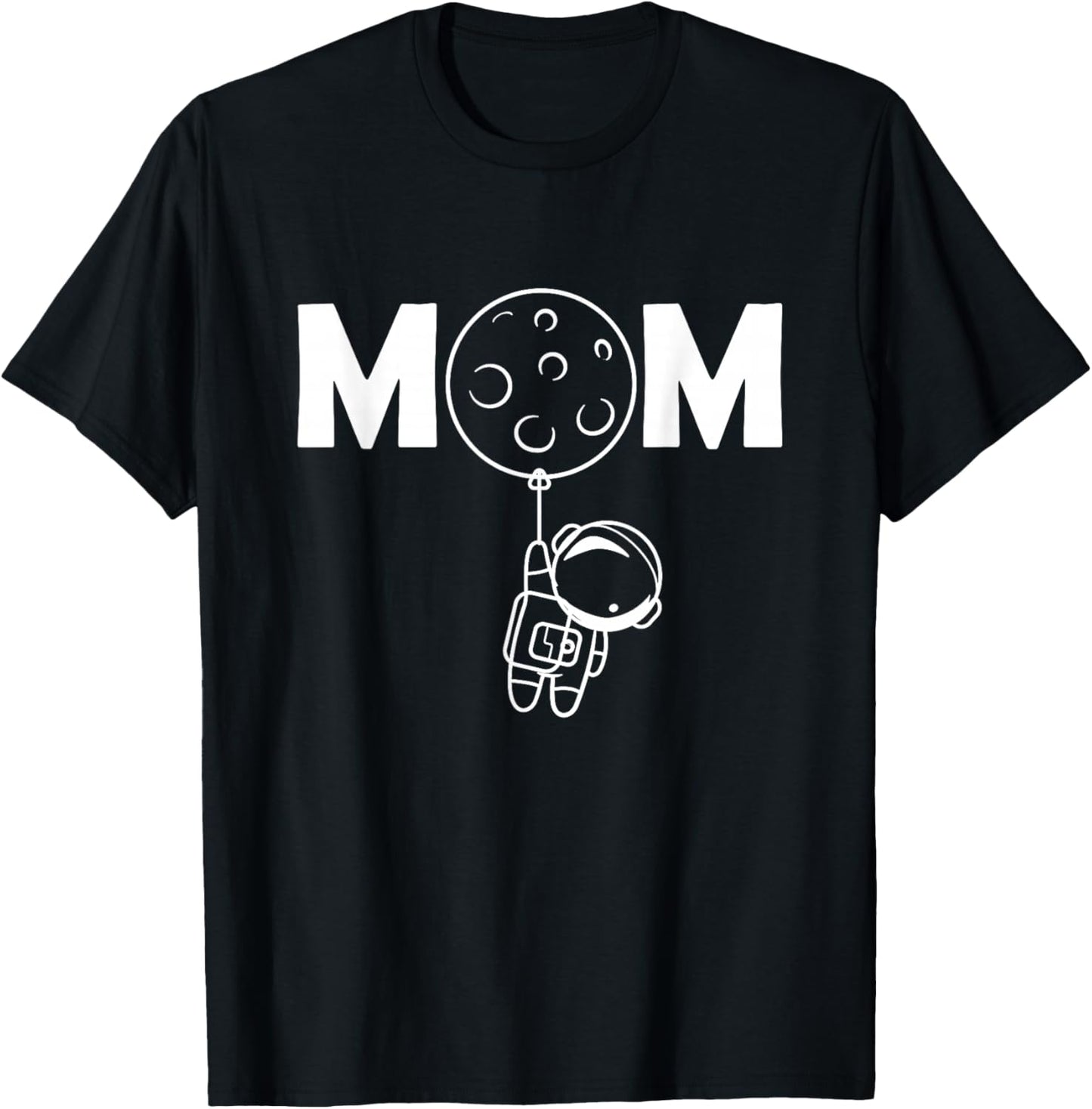 Mom Space Theme T-Shirt - T-Shirt | Black