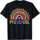 PreSchool Rainbow Girls Boys Teacher Kids Team Pre-K Squad T-Shirt - T-Shirt | Black