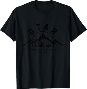 Utah Est. 1896 USA America Souvenir T-Shirt - T-Shirt | Black