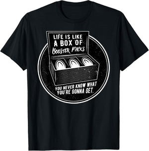 Booster Pack Life - TCG Trading Card Game Gift T-Shirt - T-Shirt | Black