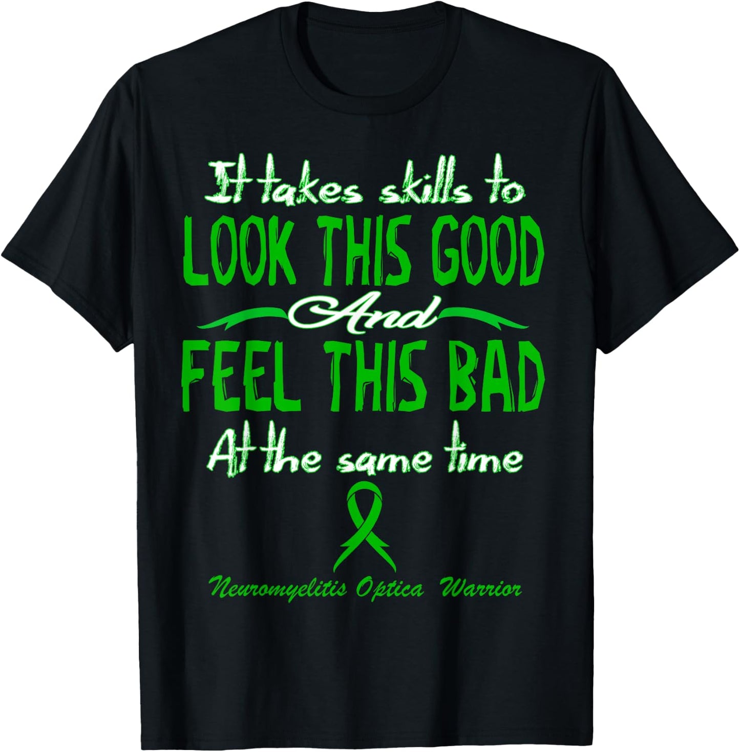 neuromyelitis optica Awareness T-Shirt - T-Shirt | Black