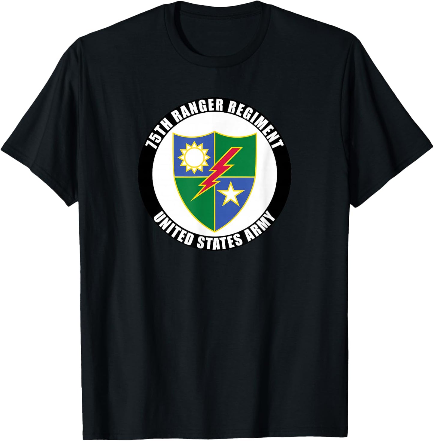 75th Ranger Regiment United States Army Veteran Military T-Shirt - T-Shirt | Black