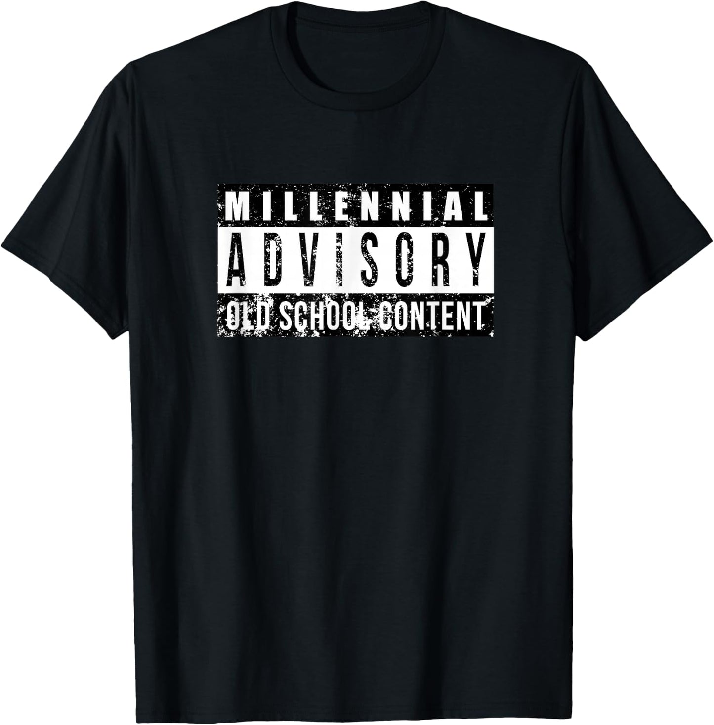 Millennial Advisory Label T-Shirt - T-Shirt | Black